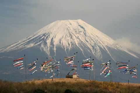 富士山と鯉のぼり
