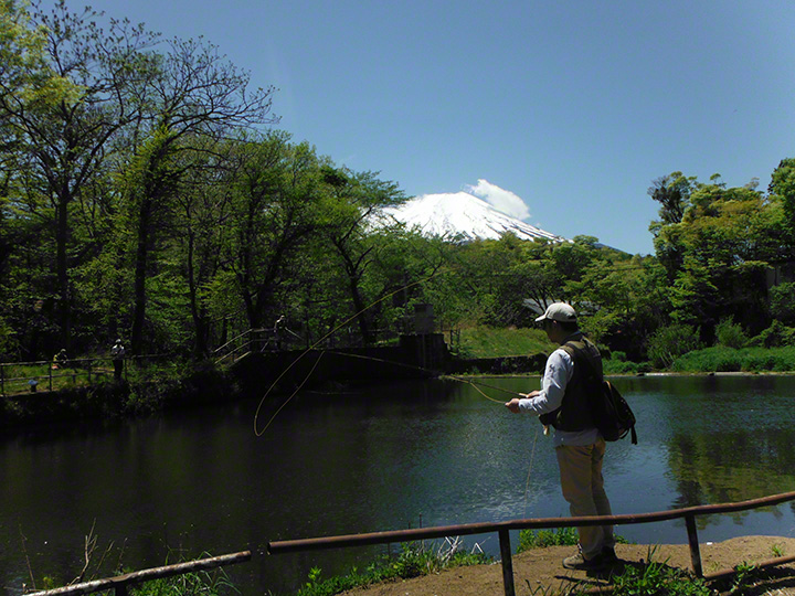 忍野と富士山
